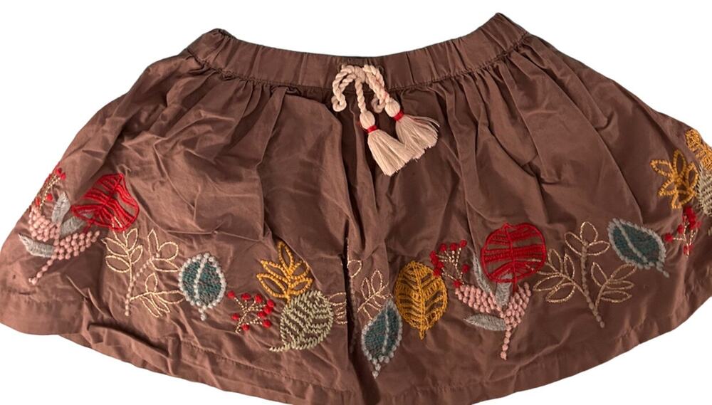 Peek Grey Floral Skirt size 3t